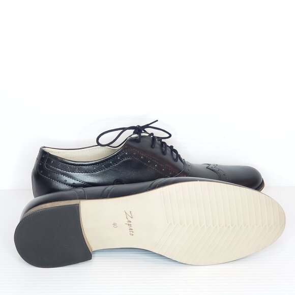 Zapato Black Leather Oxford - HAML6 - Picture 5 of 8